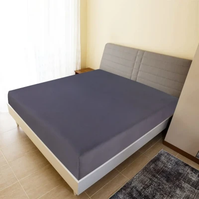 Afbeelding van vidaXL Hoeslakens 2 st jersey 100x200 cm katoen antracietkleurig