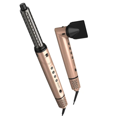 Afbeelding van Revamp Dynamic Radiance DR2850GD Airstyler met 6 Opzetstukken Fohnborstel Multistyler krultang, Airwrap, Stijlborstel en Concentrator Blow Dry Fohn Inclusief Opbergtas
