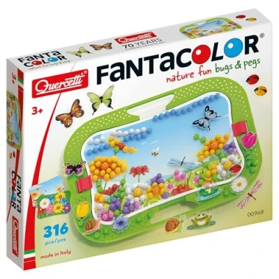 Afbeelding van Quercetti Natuur Plezier Fun en Pegs Insteek Mozaïek, 316dlg.