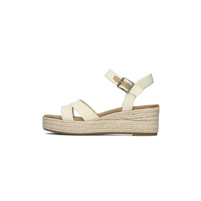 Afbeelding van Toms Audrey Sandalen Met Sleehak Dames Beige Maat 36