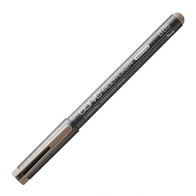 Afbeelding van Multiliner warm grijs 0,05 mm, tekenpotlood met water en alcoholbestendige pigmentinkt in grijs, professionele fineliner voor schetsen, illustraties contouren