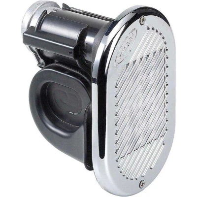 Afbeelding van Hurricane hoorn inbouw, 24V, RVS / kunststof verchroomd, 147 mm