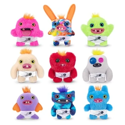 Afbeelding van Fuggler Baby Fugg Series 3, 3,5 inch van ZURU Funny Ugly Monster, pluche, verzamelbaar, speelgoed (3 stuks, willekeurig assortiment)