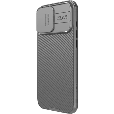 Afbeelding van Nillkin Hoesje CamShield Pro iPhone 16 (szary) (Apple Pro), Smartphonehoes, Grijs