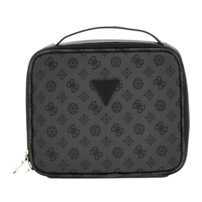 Afbeelding van GUESS Wilder Travel Cosmetic Organizer Case Charcoal