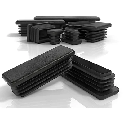 Afbeelding van PD® Lamellenpluggen 80x30 mm voor vierkante buis Eindkappen van PE kunststof Afdekpluggen stalen buis, roestvaststalen aluminium &amp; profiel Rechthoekige pluggen 4 st