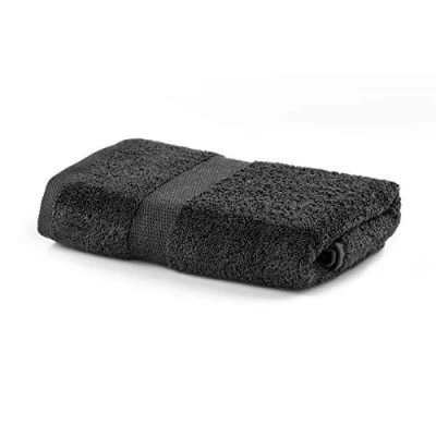 Afbeelding van DecoKing Handdoek 50x100 cm katoen kwaliteit 525g/m² grafiet antraciet absorberend Marina