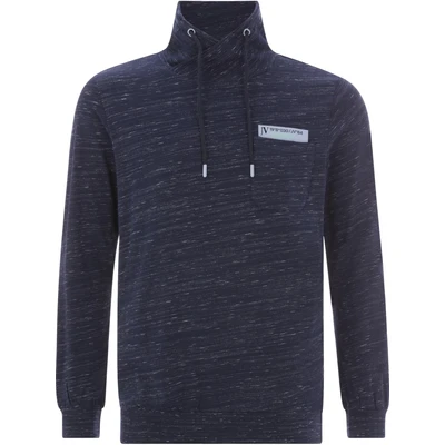 Afbeelding van Jan Vanderstorm Kervik Sweater, Heren, Maat: Large, Dunkelblau melange