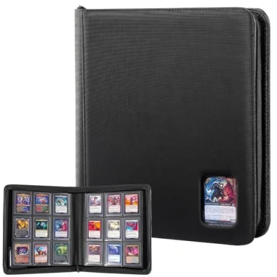 Afbeelding van ProCase Toploader map voor kaarten, geschikt 324 toploaders, 36 pagina&#039;s met 9 vakken per pagina, toplader opslag verzamelkaarten of sportkaarten hoezen in 3 x 4&quot; MTG, Yugioh, TCG
