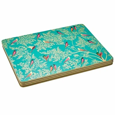 Afbeelding van Portmeirion Pimpernel Sara Miller Chelsea Green Birds Placemats Set van 4