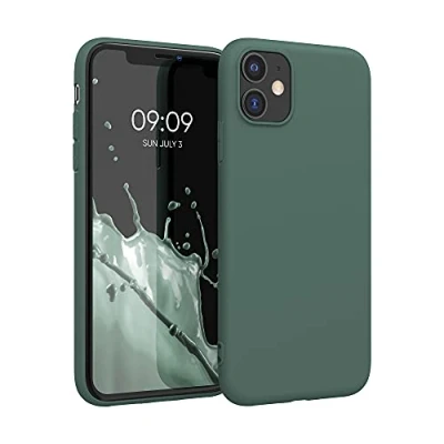 Afbeelding van kwmobile telefoonhoesje geschikt voor Apple iPhone 11 Hoesje smartphone Back cover in blauwgroen