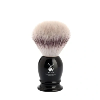 Afbeelding van MÜHLE Classic scheerkwast met Silvertip Fibre klein/klein handvat van zwarte edelhars handwerk veganistisch