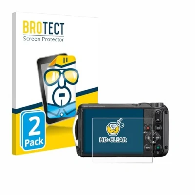 Afbeelding van BROTECT Screenprotector voor Ricoh Pentax WG 8 Folie Beschermfolie transparant (2 Stuks)