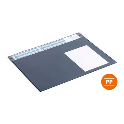 Afbeelding van Durable Schrijfonderlegger 65x48cm kalender Blauw met PP afdekvel
