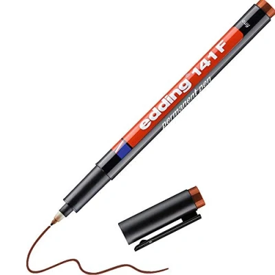 Afbeelding van OHP Marker Edding 141F 07 Bruin