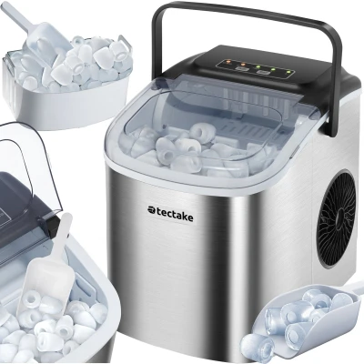 Afbeelding van tectake Ijsblokjesmachine Arctic 1,2L 2 ijsblokjesformaten Ice cube maker IJsblokjesmaker IJsschep zilver
