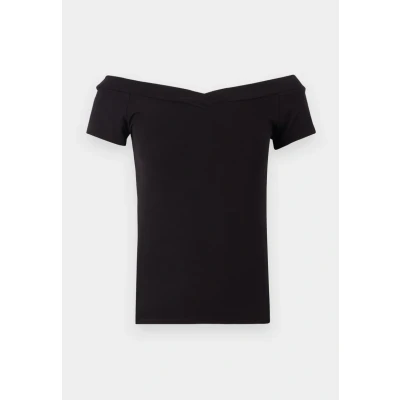 Afbeelding van Pieces Pcmaliva Vneck Tshirt basic, Dames, Maat: Medium, Black