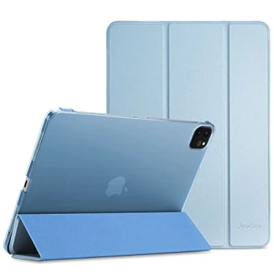Afbeelding van ProCase Hoes voor iPad Pro 12,9&quot; 2021 5e Generatie, Schokbestendige Case Slanke Hoesje Beschermhoes Smart Folio Cover Hemelsblauw
