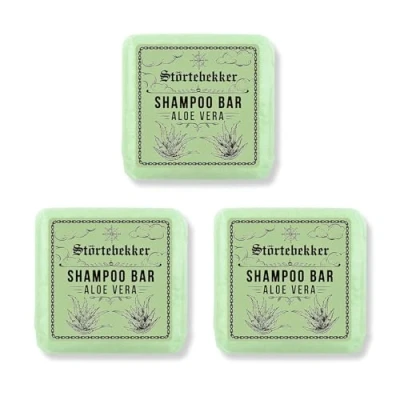 Afbeelding van Störtebekker® Premium vaste shampoo aloë vera (x3) handgemaakte, veganistische voor heren en dames welgeurende doucheverzorging huid haar vochtshampoo