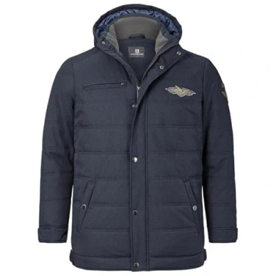 Afbeelding van Jan Vanderstorm jas Plus Size JUHAPEKKA donkerblauw