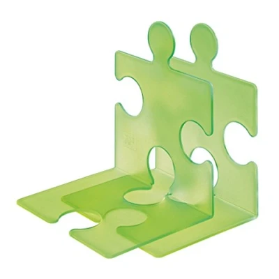 Afbeelding van Boekensteun HAN Puzzle transl.groen set a 2st.