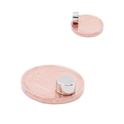Afbeelding van Brudazon 25 mini schijfmagneten 5 x 3 mm N52 dikke stand neodymium magneten ultrasterk Power magneet voor modelbouw, foto, whiteboard, prikbord, koelkast, knutselen magnetische schijf extra sterk
