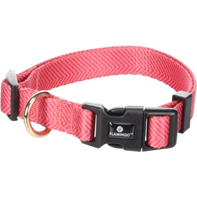 Afbeelding van Flamingo Noekie Halsketting, roze, S, 30 45 cm x 15 mm, traploos verstelbaar met klikgesp