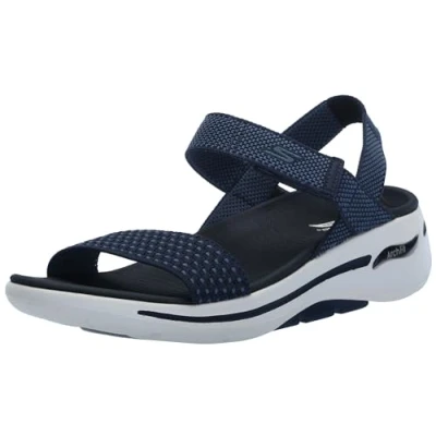 Afbeelding van Skechers Sandalen, Dames, Maat: 40, Blauw Textiel