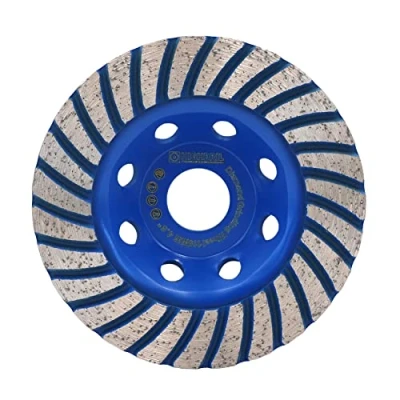 Afbeelding van HIGHDRIL Diamant slijpschijf beton, dubbele rij, 115 mm x 22,23 mm, voor haakse slijper, diamantslijpschijf steen, tegellijm, graniet, metselwerk