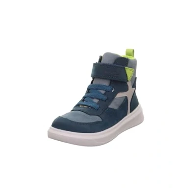 Afbeelding van Superfit Cosmo Sneakers hoog voor kinderen, Maat: 27, Blau/hellgrün Nubukleer/ textiel