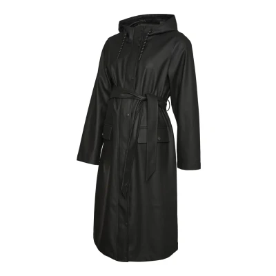 Afbeelding van Vero Moda Maternity Vmmmalou Coated Parka, Dames, Maat: Small, Black
