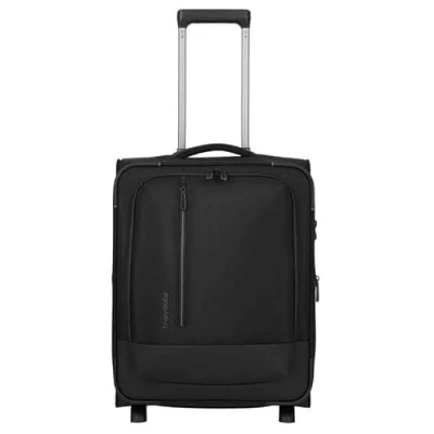Afbeelding van Travelite Crosslite 5.0 2 Wiel Trolley S Expandable Black Handbagage Koffer