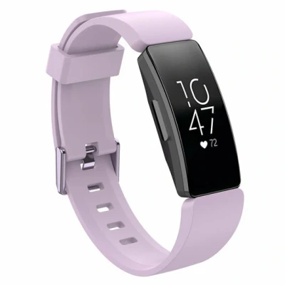Afbeelding van Fitbit Inspire 1 / HR Ace 2 siliconen bandje met gesp Maat: Small lila