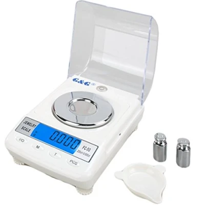 Afbeelding van G&amp;G 50 g/0,001 g FC50 + kalibratiegewicht, precisieweegschaal, juweliersweegschaal, goudweegschaal