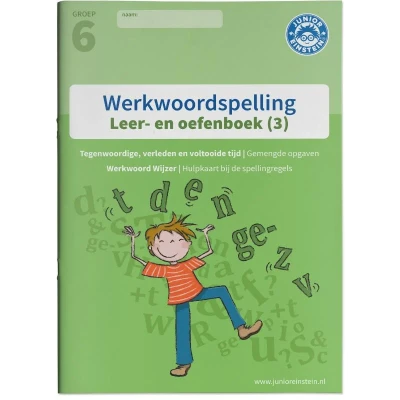 Afbeelding van Werkwoordspelling Leer en Oefenboek Spellingsoefeningen gemengd groep 6 (Paperback)