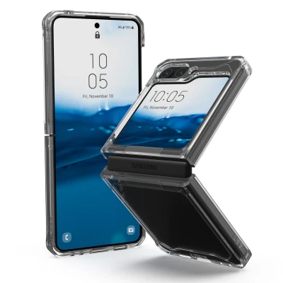 Afbeelding van Samsung Galaxy Z Flip 5 Hoesje Kunststof UAG Hardcase/Backcover Transparant Telefoonhoesje Shockproof/Valbescherming