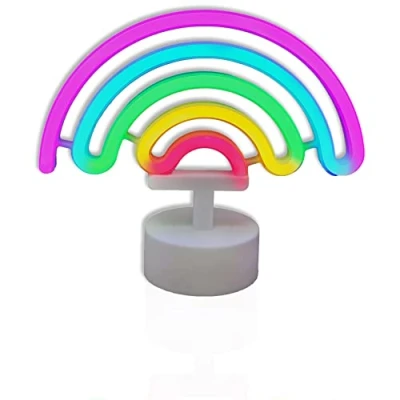 Afbeelding van Regenboog LED Neon Light Stand Bar Lamp Thuis Kwekerij Kamer
