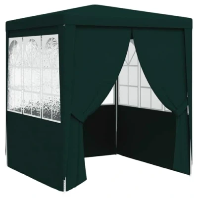 Afbeelding van vidaXL Partytent met Zijwanden Feesttent Tuintent Paviljoen Tuinprieel Prieel Scherm Tuinpaviljoen Partytenten Professioneel 90 g/m² 2,5x2,5 m Groen