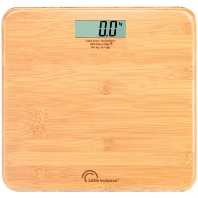 Afbeelding van Personenweegschaal LITTLE BALANCE 8745 USB repareerbaar 150 kg / 100 g My Bamboo