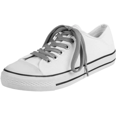 Afbeelding van Platte schoenveters Sneaker veters Kleur: Grijs Lengte: 120cm Breedte: 10mm