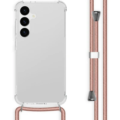 Afbeelding van Samsung Galaxy S24 Plus Hoesje Kunststof iMoshion Hardcase/Koordhoesje/Backcover Rosé goud Telefoonhoesje