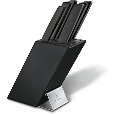 Afbeelding van Victorinox Swiss Modern Messerblock aus robustem Buchenholz, 6 teilig