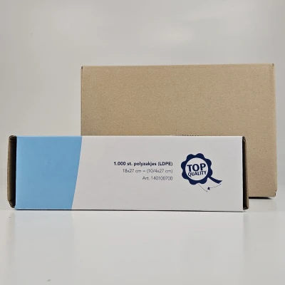 Afbeelding van Polyzakjes ldpe voedsel boterhamzakjes zakjes bewaarzakjes 10x4+4x 27 cm Transparant 1000 stuks