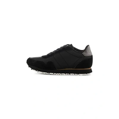 Afbeelding van Woden NORA Sneakers laag, Dames, Maat: 40, Schwarz Leer en textiel