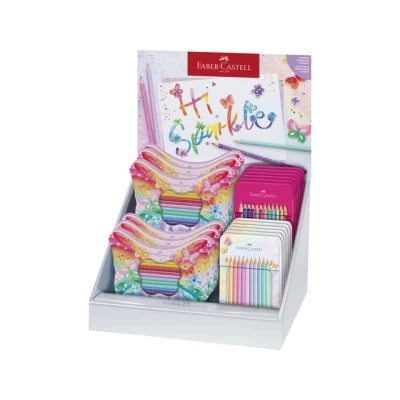 Afbeelding van Kleurpotloden Faber Castell Sparkle display 18 stuks