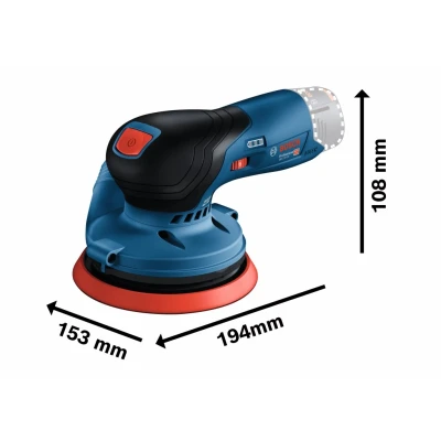 Afbeelding van Bosch GEX 12V 125 Accu excenterschuurmachine (in Doos) 0601372101