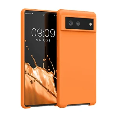 Afbeelding van kwmobile telefoonhoesje geschikt voor Google Pixel 6 Hoesje smartphone Back cover in fruitig oranje