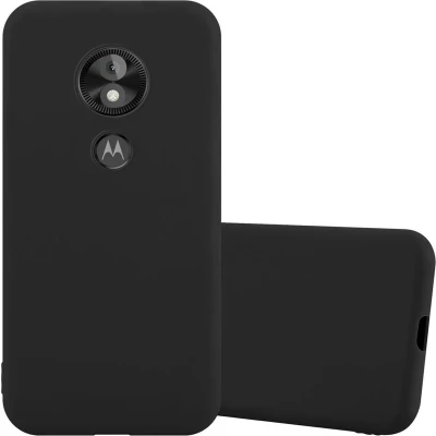 Afbeelding van Cadorabo Hoesje geschikt voor Motorola MOTO E5 PLAY in CANDY ZWART Beschermhoes gemaakt van flexibel TPU silicone Case Cover