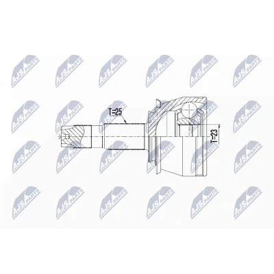 Afbeelding van Homokineet reparatie set, aandrijfas NTY NPZ PL 042
