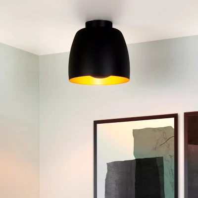 Afbeelding van Lucide NOLAN Plafonnière Ø 24 cm 1xE27 Zwart